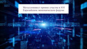Металлоинвест рассказал о роли цифровизации в преодолении современных вызовов на Евразийском экономическом форуме