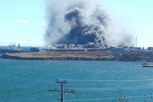 На территории угольного терминала СУЭК в Хабаровском крае произошел пожар